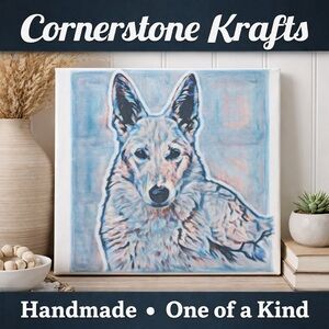 8x10 German Shepherd Canvas Wall Art – Dog Lover Décor